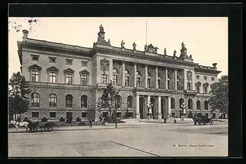 AK Berlin, Blick auf das Abgeordnetenhaus, Prinz-Albrecht-Strasse