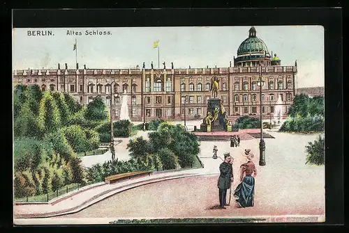 AK Berlin, Blick auf das Alte Schloss