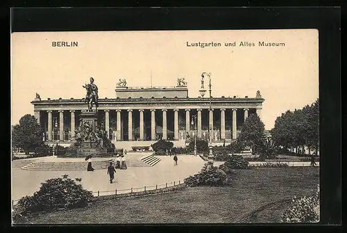 AK Berlin, Blick auf das Alte Museum, Lustgarten