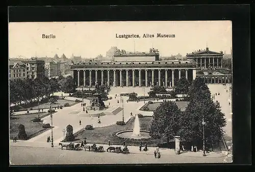 AK Berlin, Blick auf das Alte Museum, Lustgarten