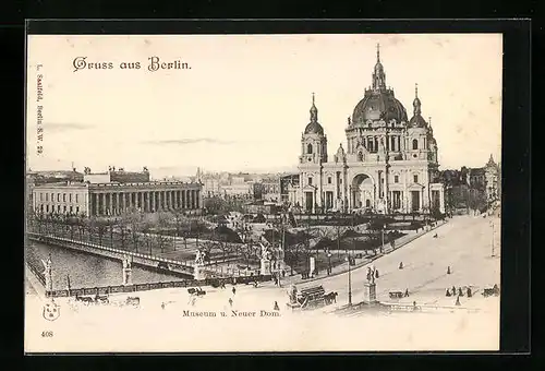 AK Berlin, Partie am Museum, Neuer Dom