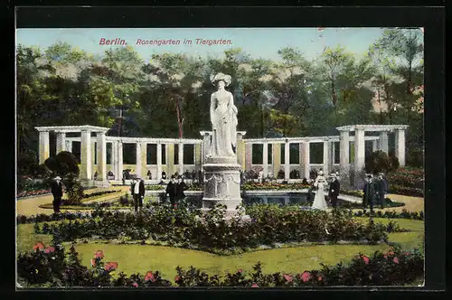 AK Berlin, Rosengarten im Tiergarten