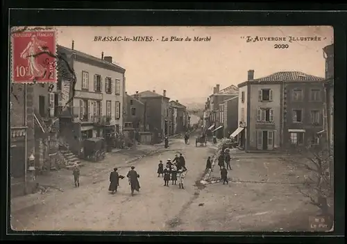 AK Brassac-les-Mines, La Place du Marché