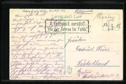 AK Sátoraljaujhely, Látkép