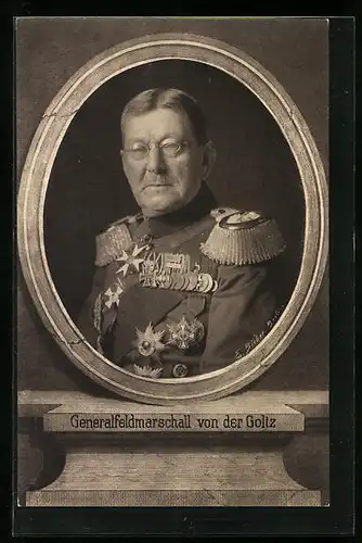 AK Generalfeldmarschall von der Goltz in Uniform mit Orden