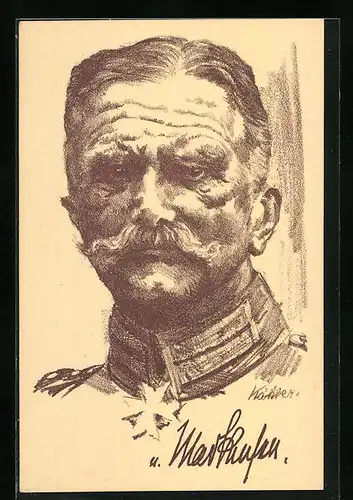 Künstler-AK Generalfeldmarschall von Mackensen