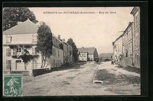 AK Aubigny-les-Pothées, Rue du Clou