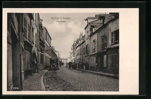 AK Rethel, Blick in die Poststrasse