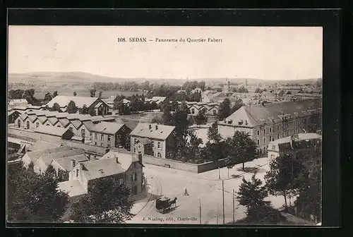 AK Sedan, Panorama du Quartier Fabert