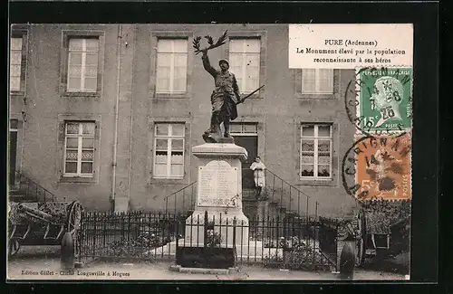 AK Pure, Le Monument eleve par la population reconnaissante a ses heros