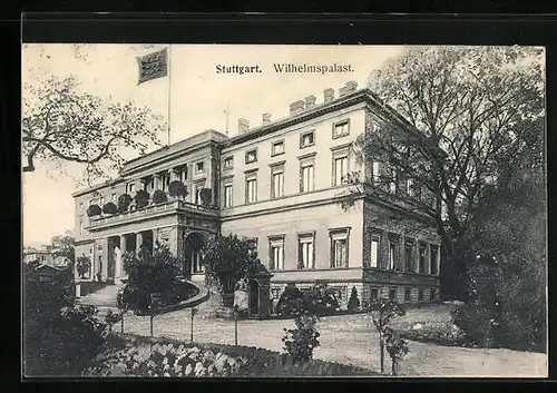 AK Stuttgart, Partie am Wilhelmspalast