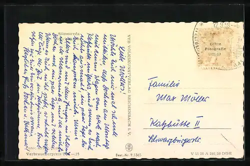 AK Sömmerda, Blick in die Marktstrasse