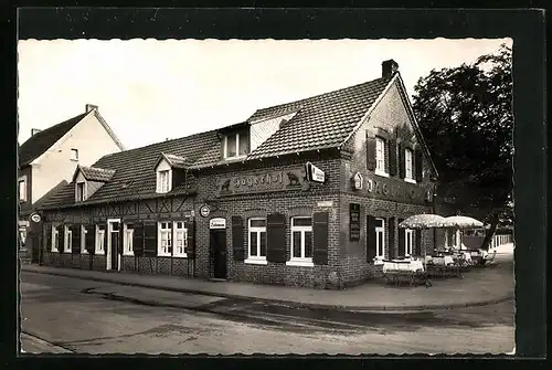 AK Flaesheim bei Haltern, Blick auf den Jägerhof zum Stift, Gasthaus