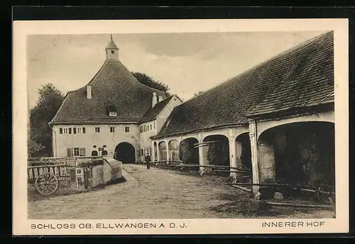 AK Ellwangen a. d. J., Schloss ob. Ellwangen, Innerer Hof