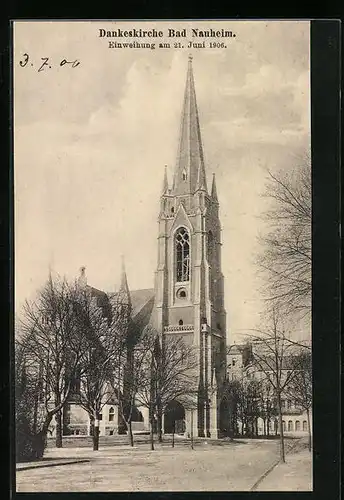 AK Bad Nauheim, Gesamtansicht der Dankeskirche