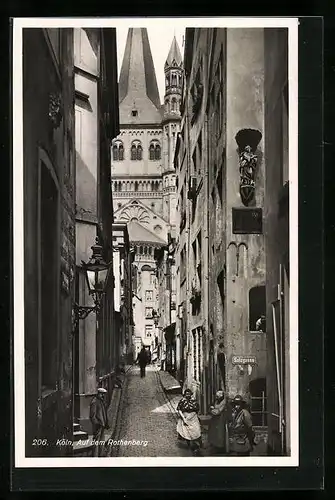 AK Köln a. Rh., Strassenpartie auf dem Rothenberg