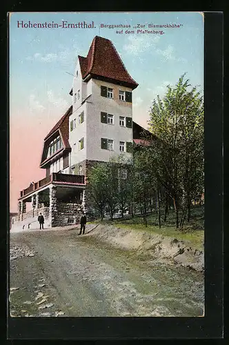 AK Hohenstein-Ernstthal, Berggasthaus Zur Bismarckhöhe auf dem Pfaffenberg