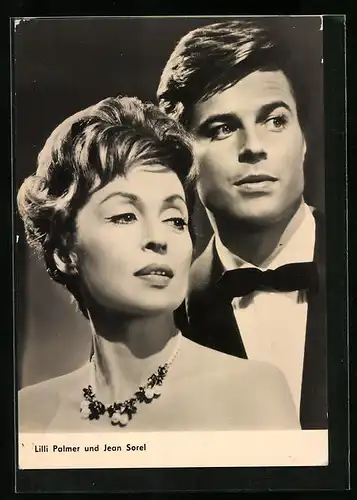 AK Schauspieler Lilli Palmer und Jean Sorel im film Julia, du bist zauberhaft