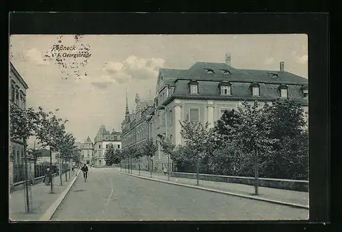 AK Pössneck, Partie in der Georgstrasse