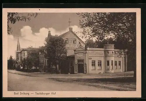 AK Bad Driburg, Blick auf das HotelTeutoburger Hof