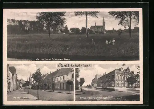 AK Oedt /Rheinland, Gemeindekrankenhaus, Hochstrasse