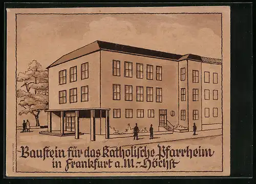 AK Frankfurt a. M.-Höchst, Baustein für das katholische Pfarrheim