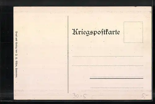 AK Gedicht von Alfred Truppel Die Vogesenschlacht