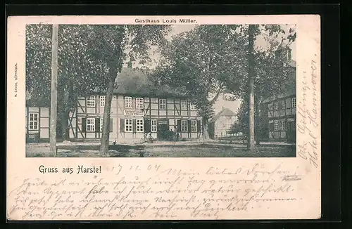 AK Harste, Gasthaus Louis Müller