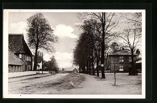 AK Eichede, Partie der Dorfstrasse