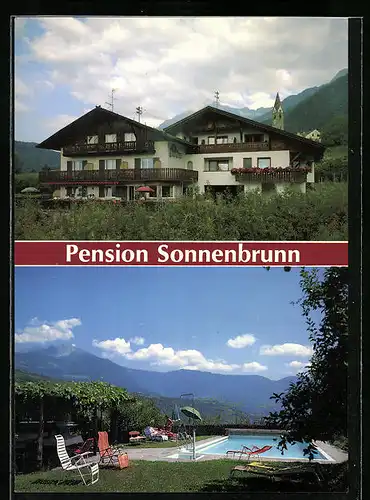 AK Algund bei Meran, Hotel Haus Sonnenbrunn, St. Kassianweg 5