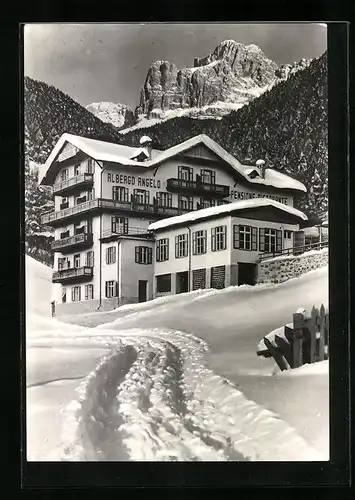 AK Nova Levante b. Welschnofen, Hotel Engel im Winter