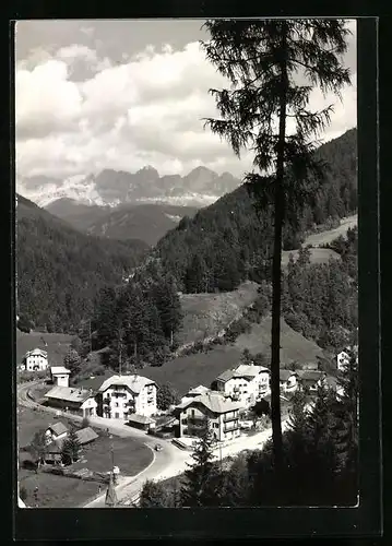 AK Birchabruck /Eggental, Teilansicht mit Blick zum Rosengarten