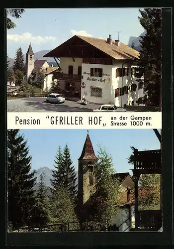 AK Meran, Hotel-Pension Gfriller-Hof an der Gampen Strasse