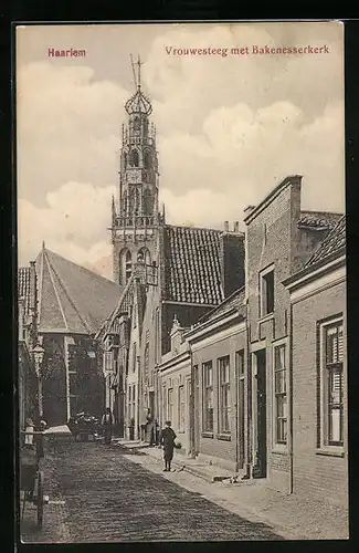 AK Haarlem, Vrouwesteeg met Bakenesserkerk