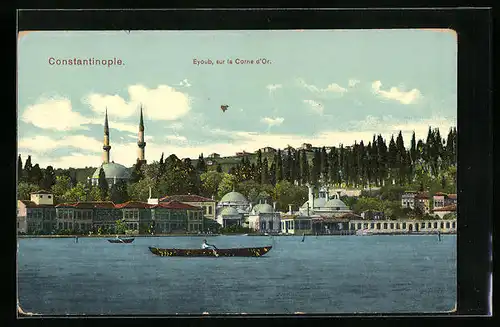 AK Constantinople, Eyoub, sur la Corne d`Or