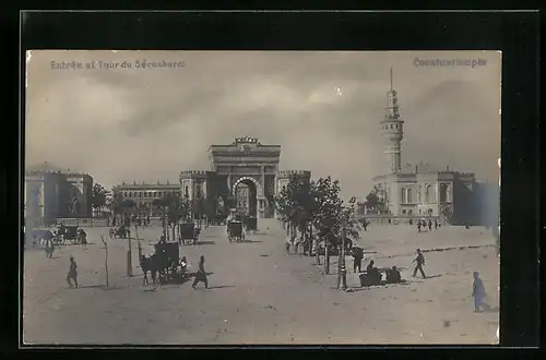 AK Constantinople, Entrée et Tour du Séraskerat