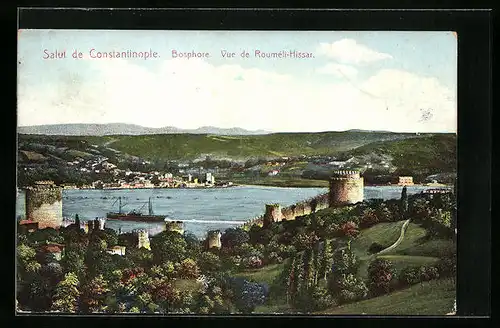 AK Constantinople, Vue de Rouméli-Hissar