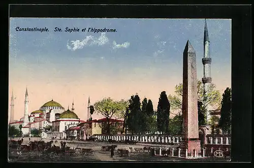 AK Constantinople, Ste. Sophie et l`hippodrome