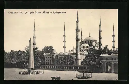 AK Constantinople, Mosquée Sultan Ahmed et l`Hippodrome