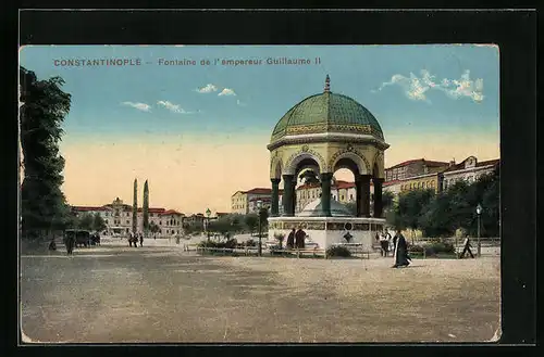 AK Constantinople, Fontaine de l`empereur Guillaume II.