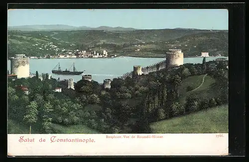 AK Constantinople, Vue de Rouméli-Hissar