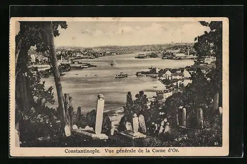 AK Constantinople, Vue générale de la Corne d`Or