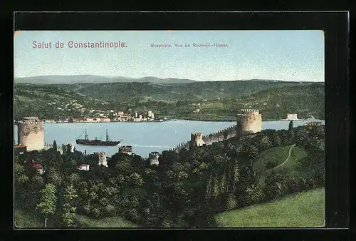 AK Constantinople, Vue de Rouméli-Hissar