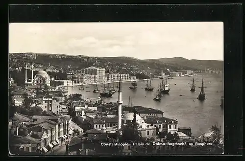 AK Constantinople, Palais de Dolma-Bagthsché au Bosphore