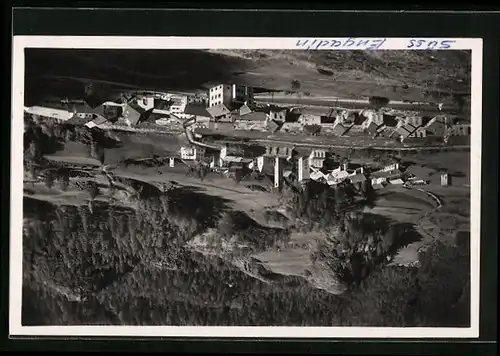 AK Süs /Engadin, Gesamtansicht aus der Vogelschau