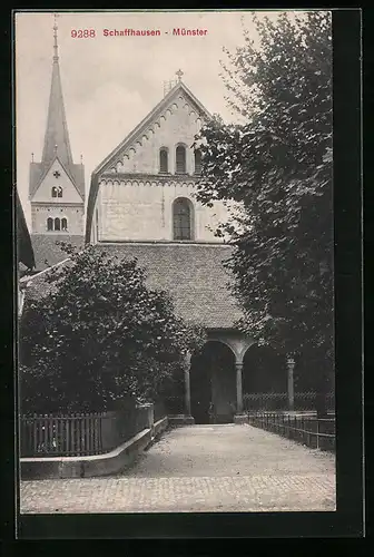 AK Schaffhausen, Ansicht des Münsters