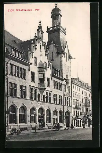 AK Schaffhausen, Strassenpartie mit Post