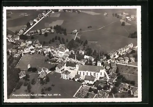 AK Oberegg i. App., Fliegeraufnahme des Ortes