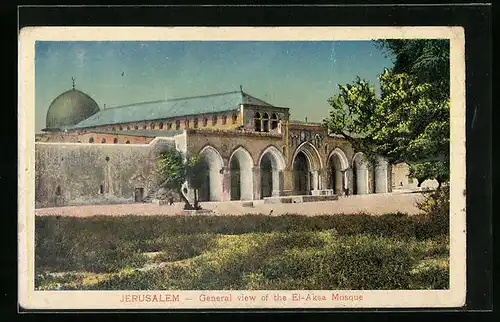 AK Jerusalem, General view of the El-Aksa Mosque