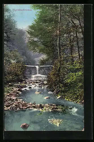 AK Hagenbachklamm, Staustufe im Fluss